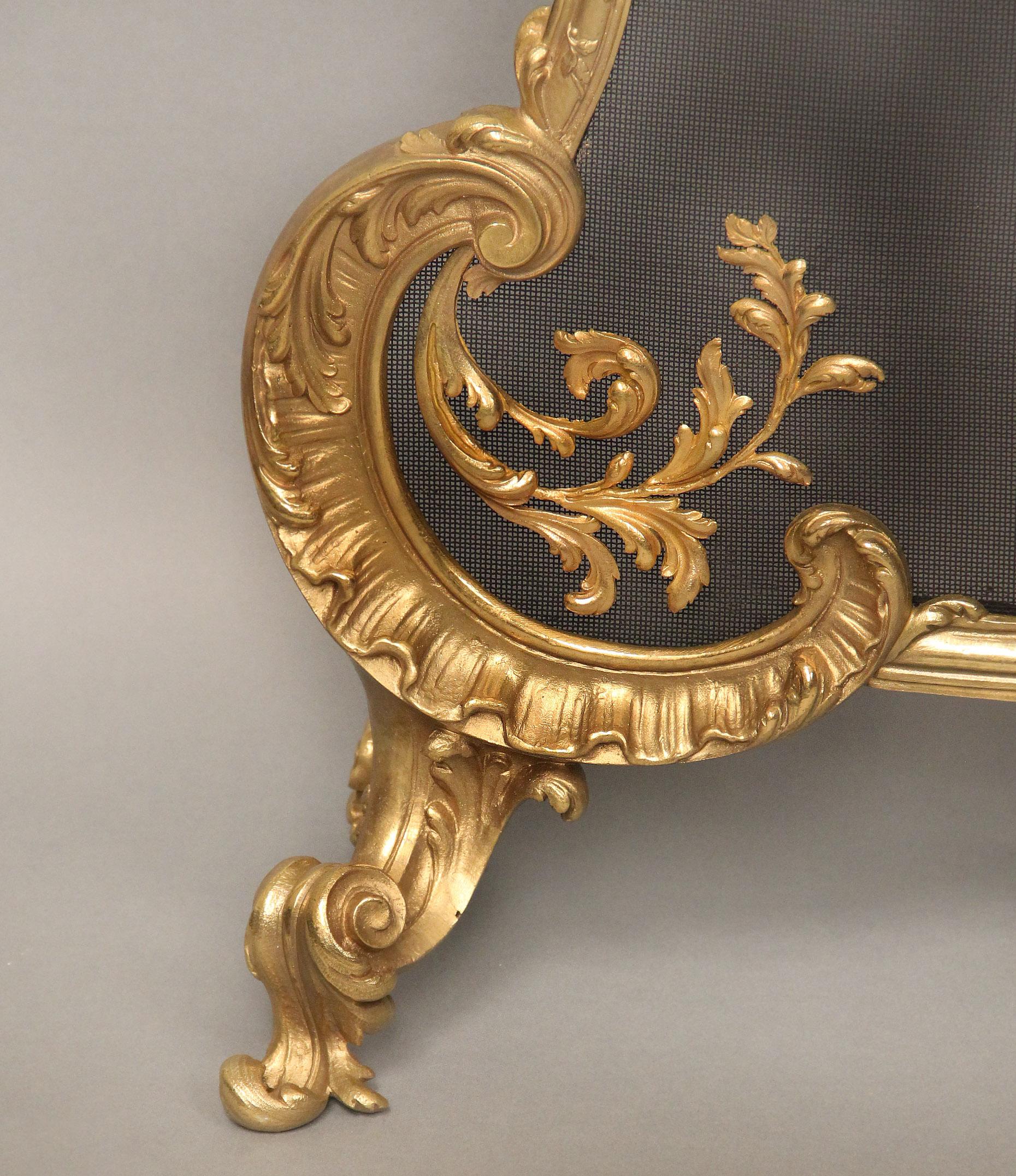 Bronze-Kaminschirm von Maison Bouhon Frres für Linke aus dem späten 19. Jahrhundert im Zustand „Gut“ im Angebot in New York, NY