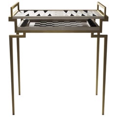 Table d'échecs Backgammon Spécialisée Cream & Chital Breakfast Table B6 Celadon