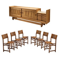 Special Listing for Alessandra: 'Simon' sideboard and Rivadossi dining chairs 