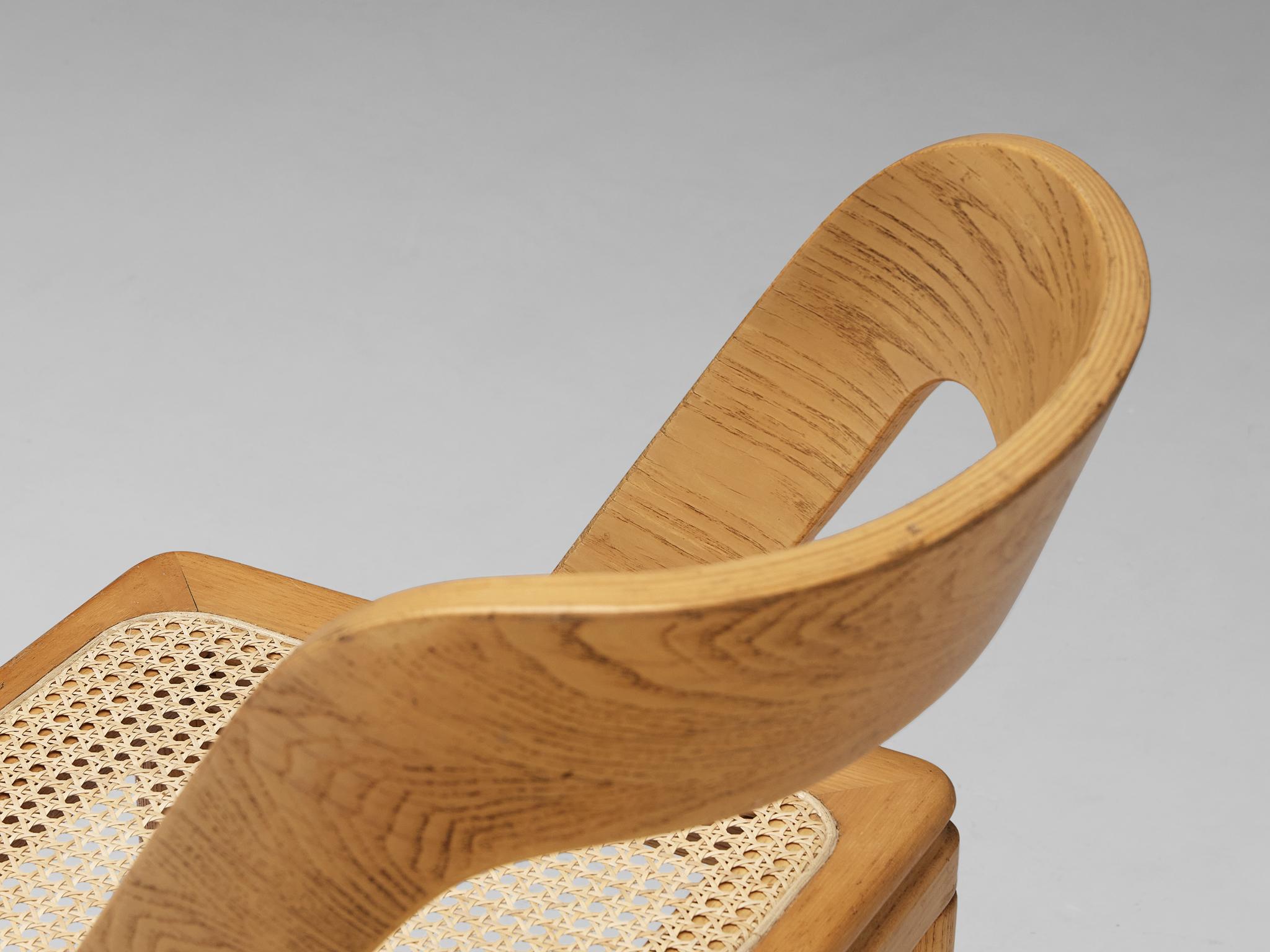 Mid-Century moderno Special listing for APD: RB Rossana Set of Two Dining Chairs in Cane and Ash in vendita