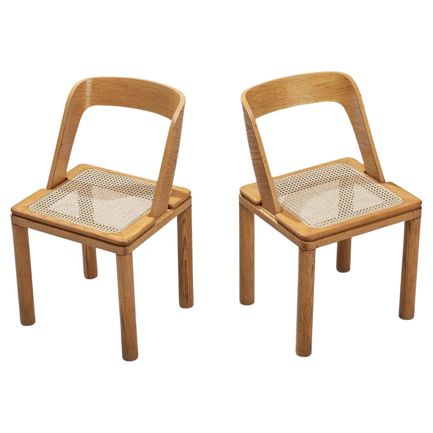 Special listing for APD: RB Rossana Set of Two Dining Chairs in Cane and Ash in vendita