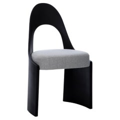 For Lee - 4 Ebonized Gaia Chairs including upholstery and fabric as discussed