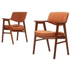 Special listing for M - Erik Kirkegaard Pair of Armchairs in Teak -reupholstered