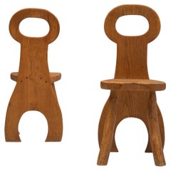 Special listing for Mary Lynn: Sculptural French Dining Chairs in Solid Oak