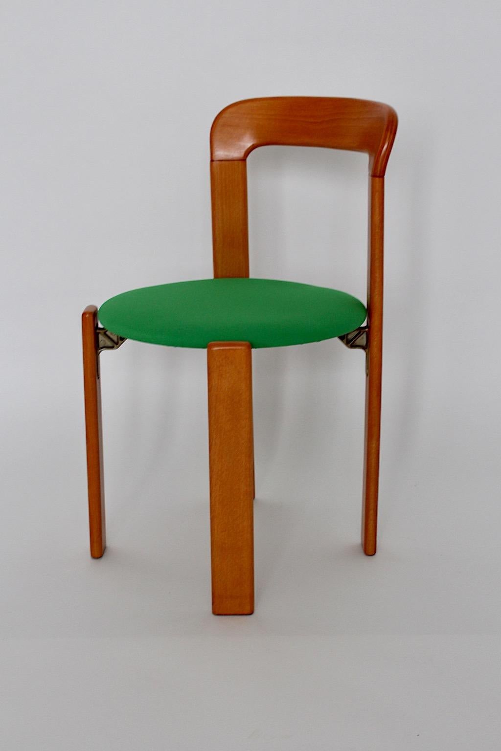 Sonderangebot für Tali Mid Century Modern Vintage Acht ( 8 ) Stühle Bruno Rey (Moderne der Mitte des Jahrhunderts)