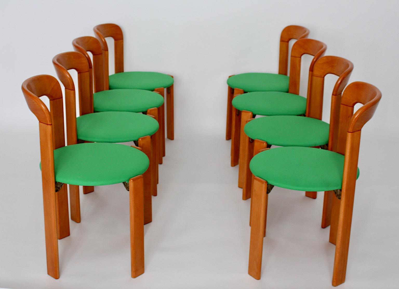 Sonderangebot für Tali Mid Century Modern Vintage Acht ( 8 ) Stühle Bruno Rey 1