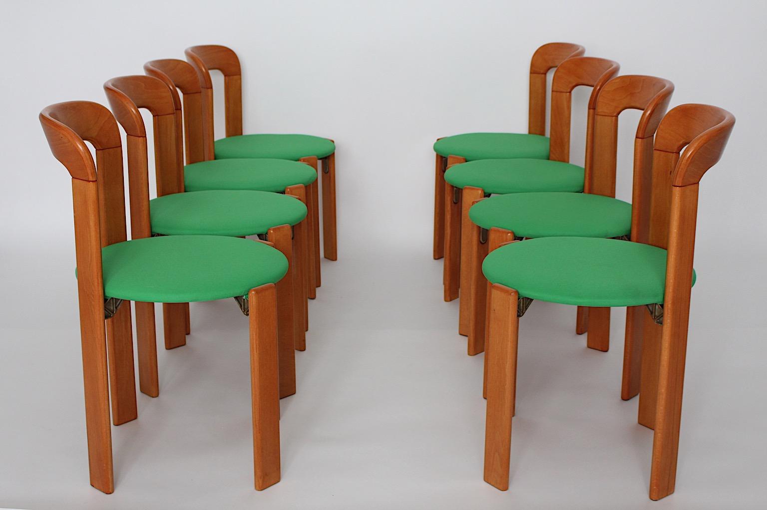 Sonderangebot für Tali Mid Century Modern Vintage Acht ( 8 ) Stühle Bruno Rey 2