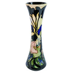 Vintage Special MOORCROFT Moon Shadows by Kerry Goodwin LARGE TRIAL trumpet 