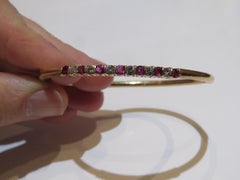 Special Mother's Day Clearance! Rare Gorgeous Approx 1.30CT Ruby Diamond Bangle
