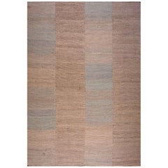Special Multicolor Contemporary Handwoven Wool Shaker Style Flat Weave Rug