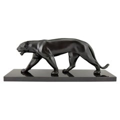 SPECIAL OFFER Monaco Art Deco Style Panther Sculpture Baghera by Max Le Verrier 