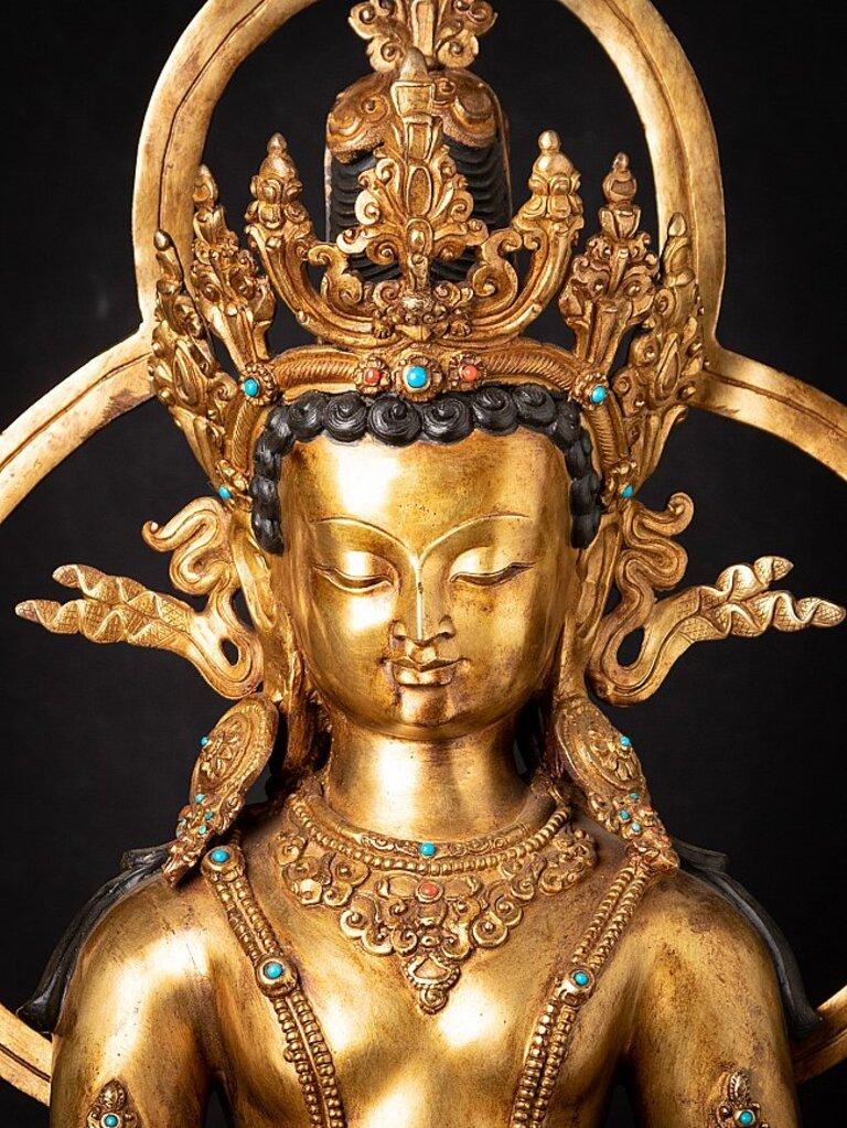 Special Old Bronze Nepali Buddha Statue from Nepal For Sale at 1stDibs