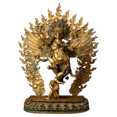 Vintage Special Old Bronze Nepali Garuda Statue from Nepal - Originalbuddhas