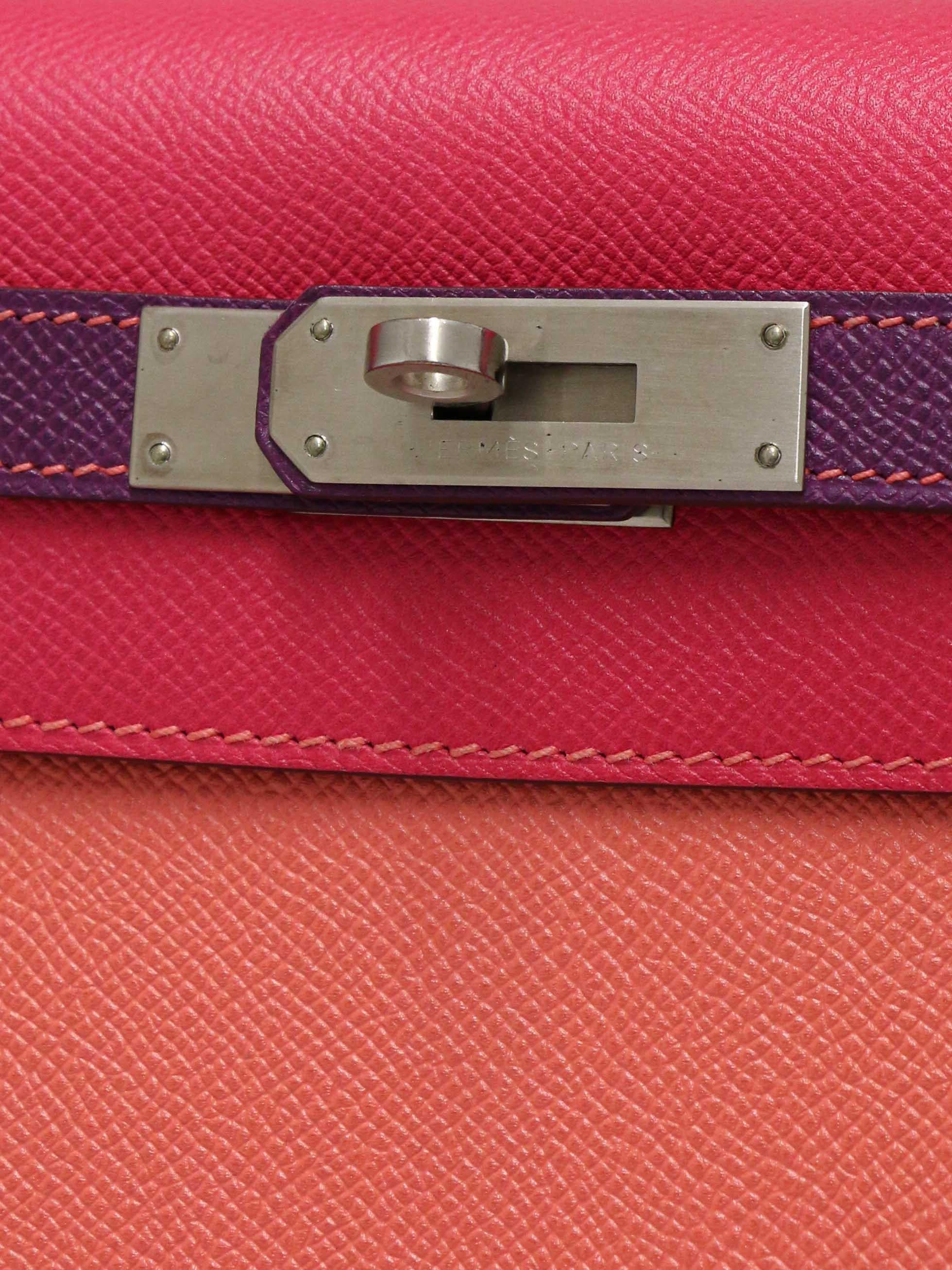 Commande spéciale Petit Kelly 28 Sellier Tricolor en vente 3