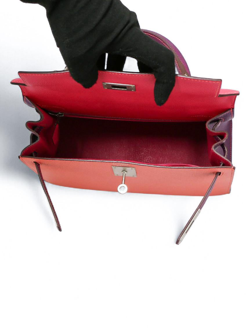 Commande spéciale Petit Kelly 28 Sellier Tricolor en vente 4