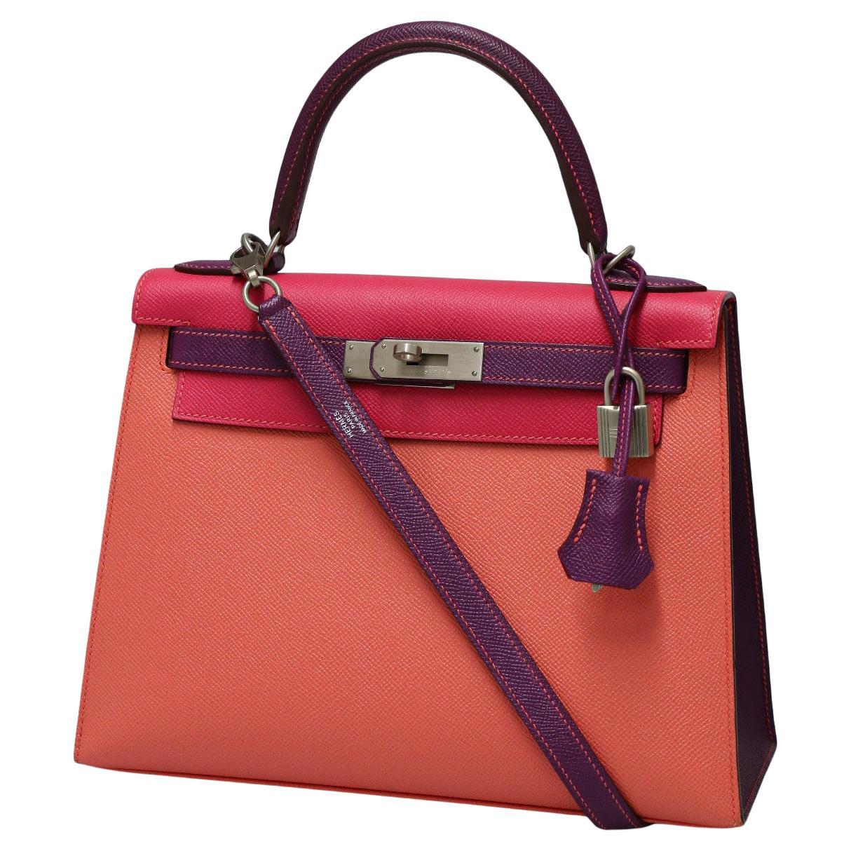 Commande spéciale Petit Kelly 28 Sellier Tricolor en vente