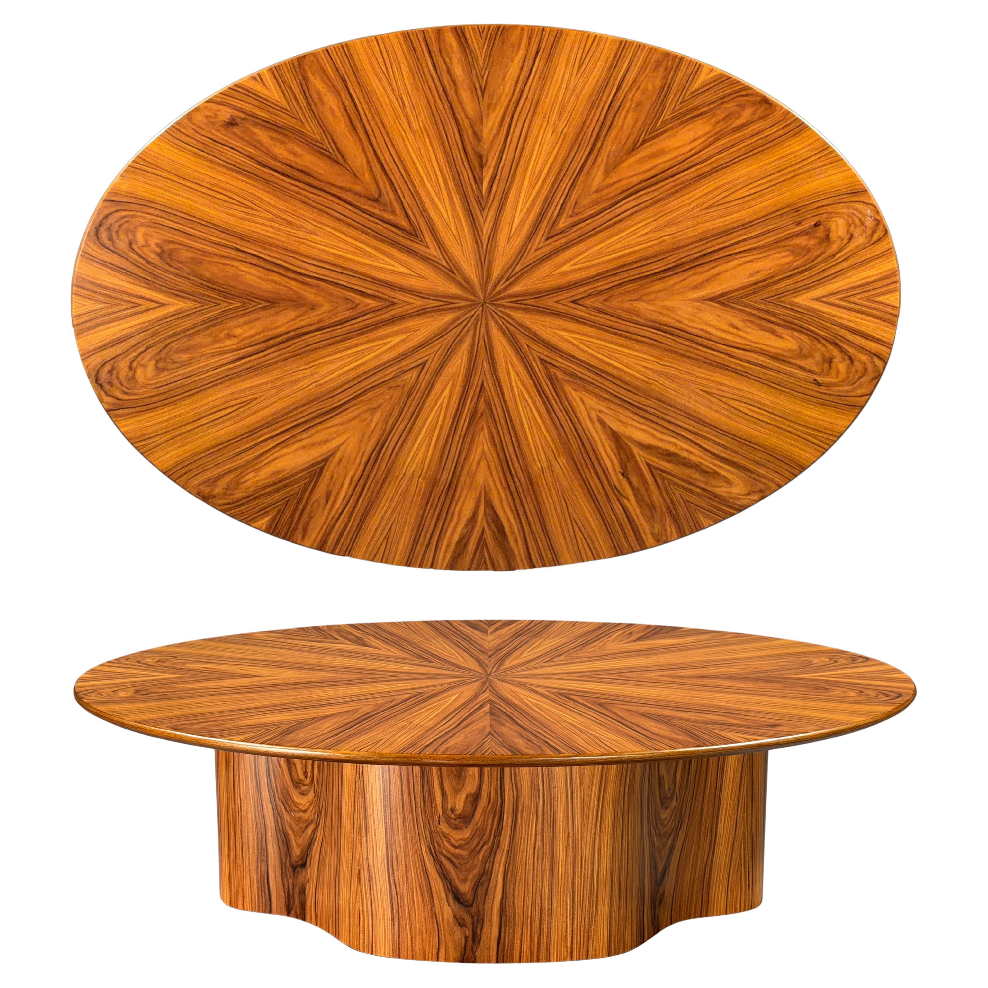 Special Oval Rosewood Coffee Table