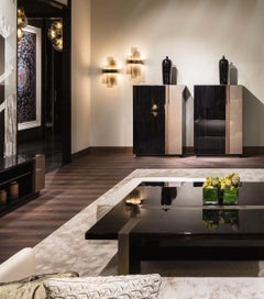 Special Price Cabinet Ebony & Vetrite Antique Bronze Finish Matt