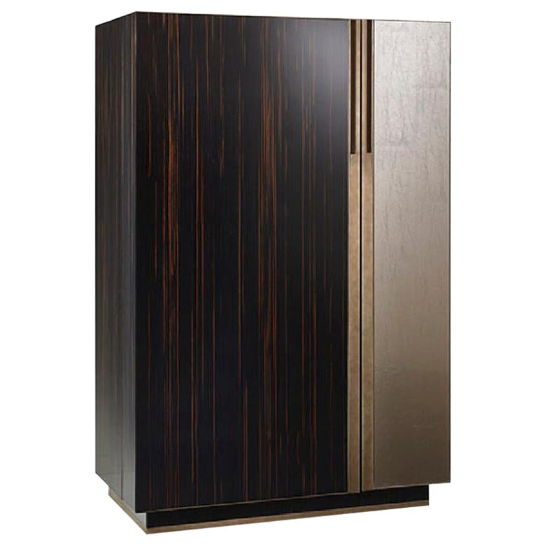 Special Price Cabinet Ebony & Vetrite Antique Bronze Finish Matt