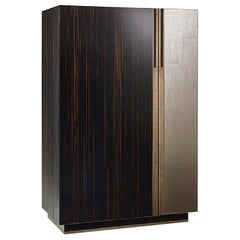Prezzo speciale Cabinet Ebano e Vetrite Finitura Bronzo Antico Opaco