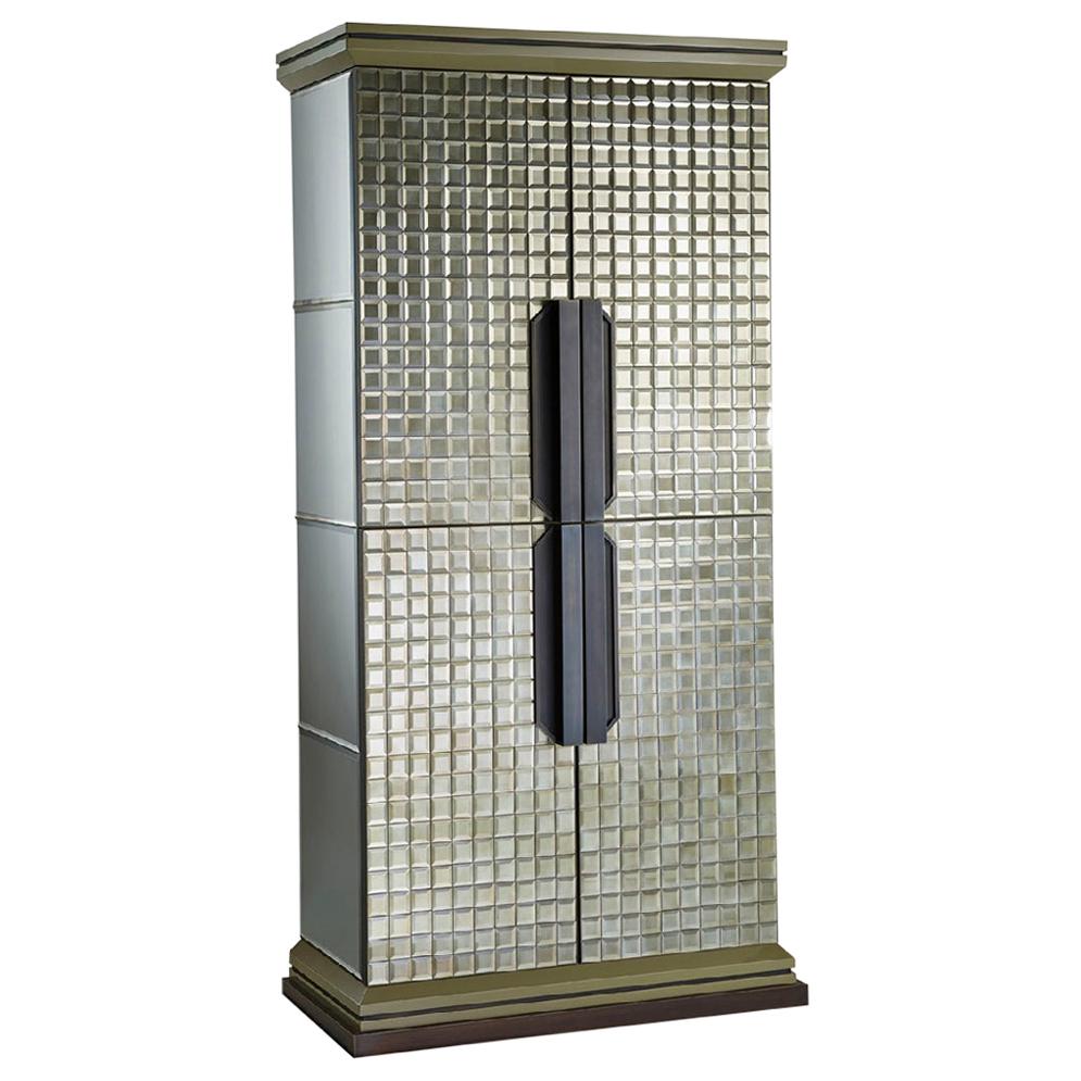Precio Especial Armario Lacado Brillante Puertas Decorado Diamantes Corte Chips Led