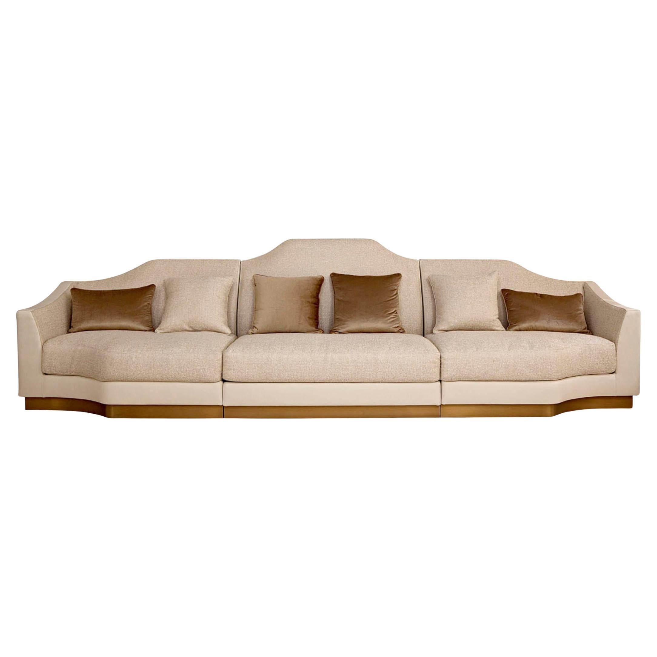 Canapé modulaire de luxe en stock à prix spécial en vente