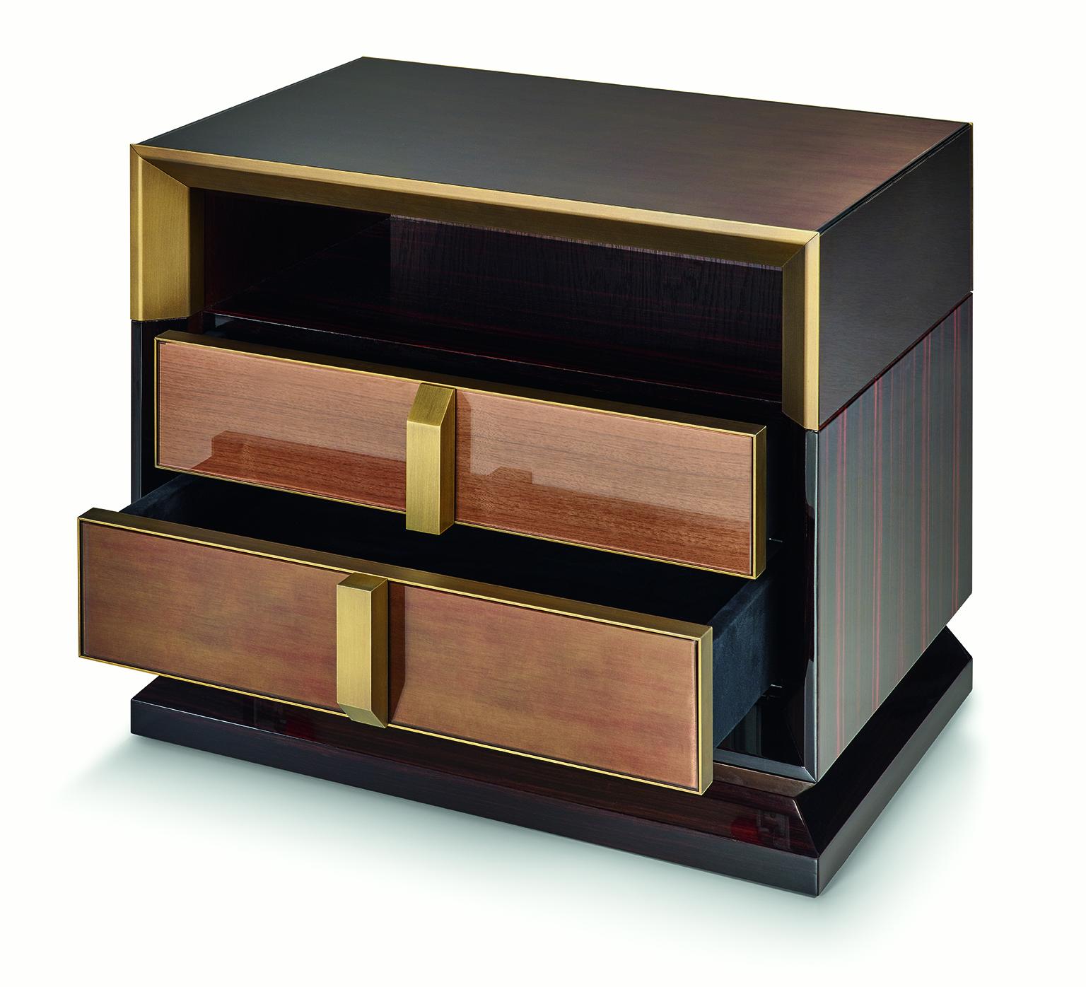 Italian Special Price Luxury Design Nightstand on Stock for Sale For Sale