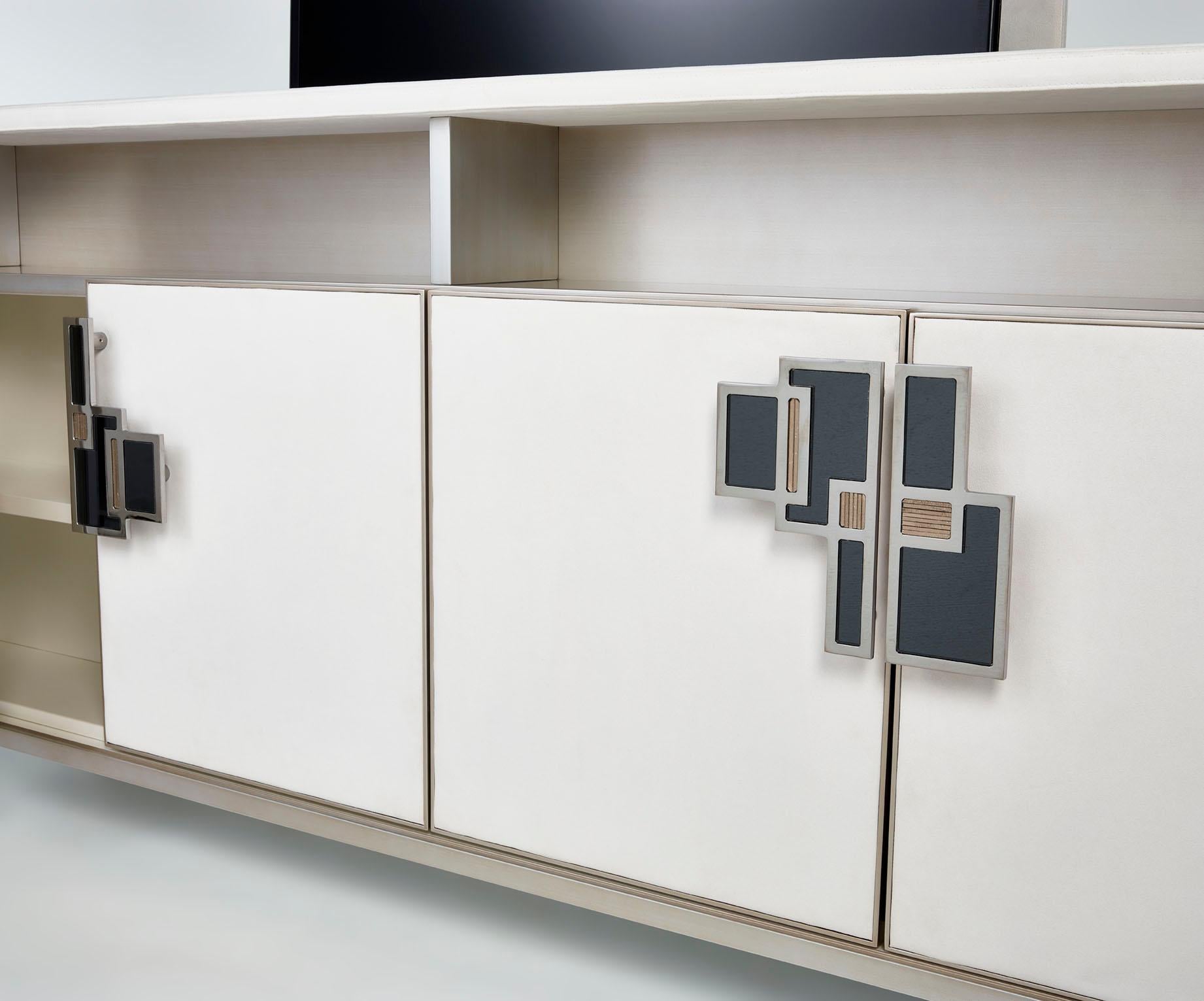Precio especial Mueble TV Tapizado Nabuk en oferta Mosaico en venta