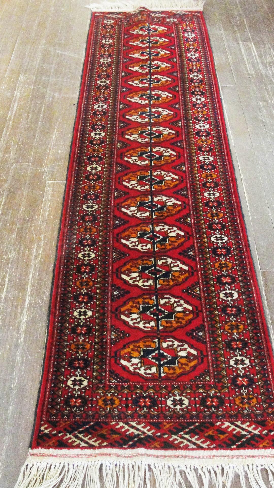 Wool  Persian Turkoman Runner, Special Size For Sale