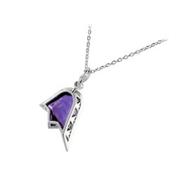 Special Tulip Cut 8.29 Carat Topaz 18 Karat White Gold Topkapı Necklace