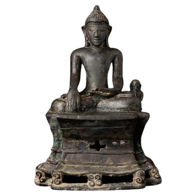 Sonderanfertigung – sehr frühe Arakan-Buddha-Statue aus Bronze aus Birma