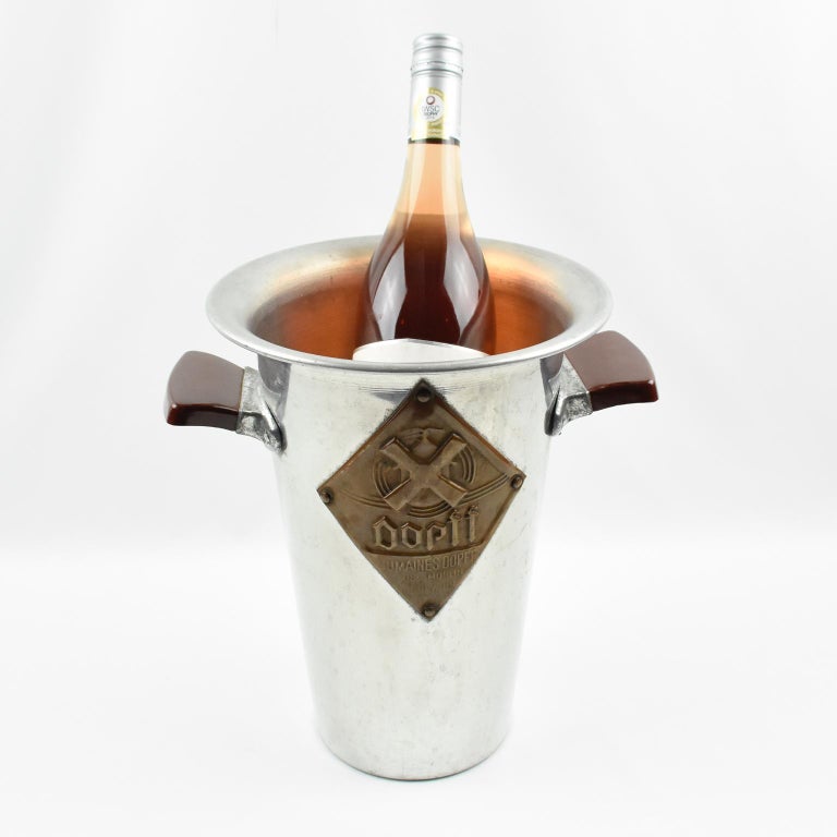 Special White Wine Aluminum Ice Bucket Wine Cooler For Sale at 1stdibs
