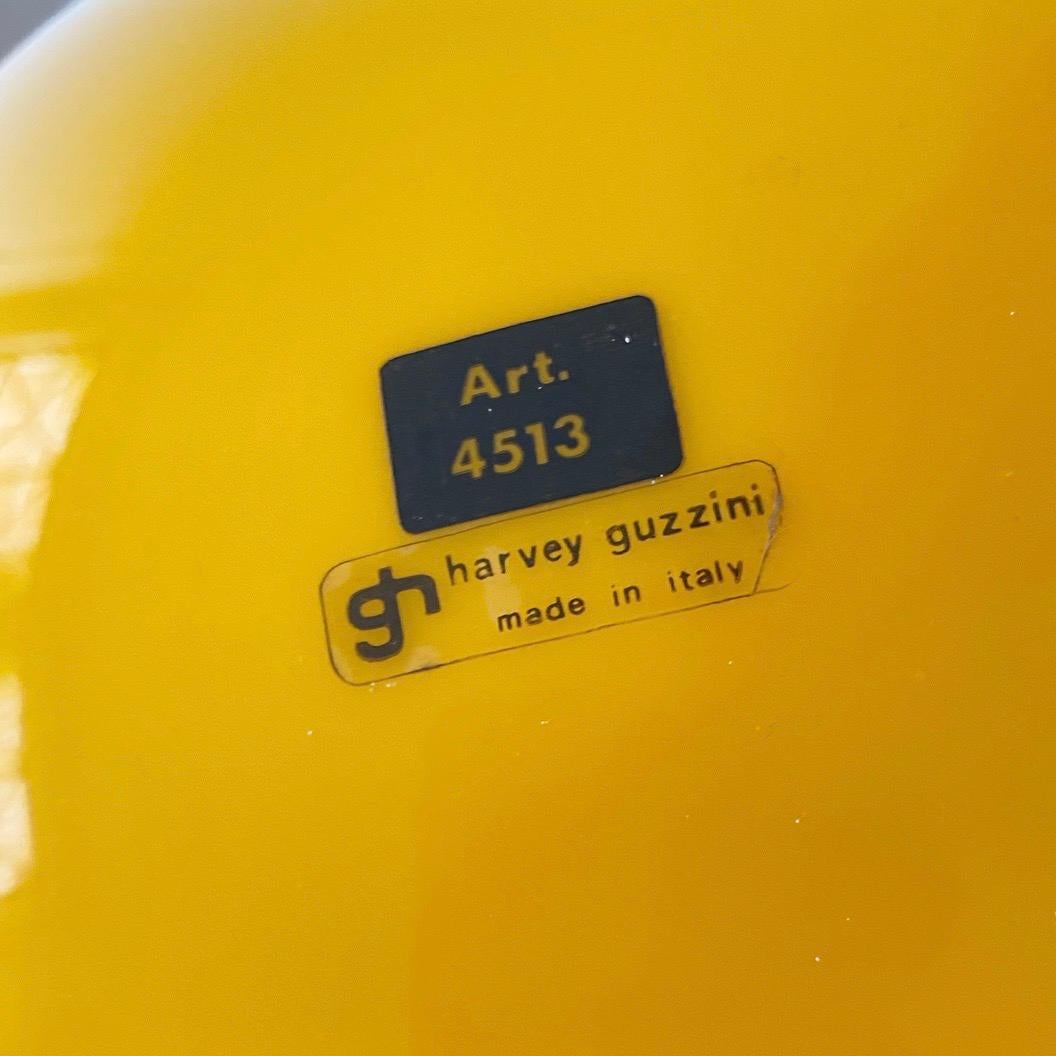 Chrome Special Yellow Ceiling Light by Harvey Guzzini, Italy, 1974