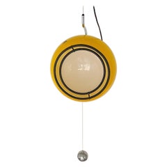 Special Yellow Ceiling Light by Harvey Guzzini, Italy, 1974