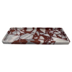 Specimen Calcutta Red Marble Rectangular Dresser Tray,  Vide Poche, or Coin Dish