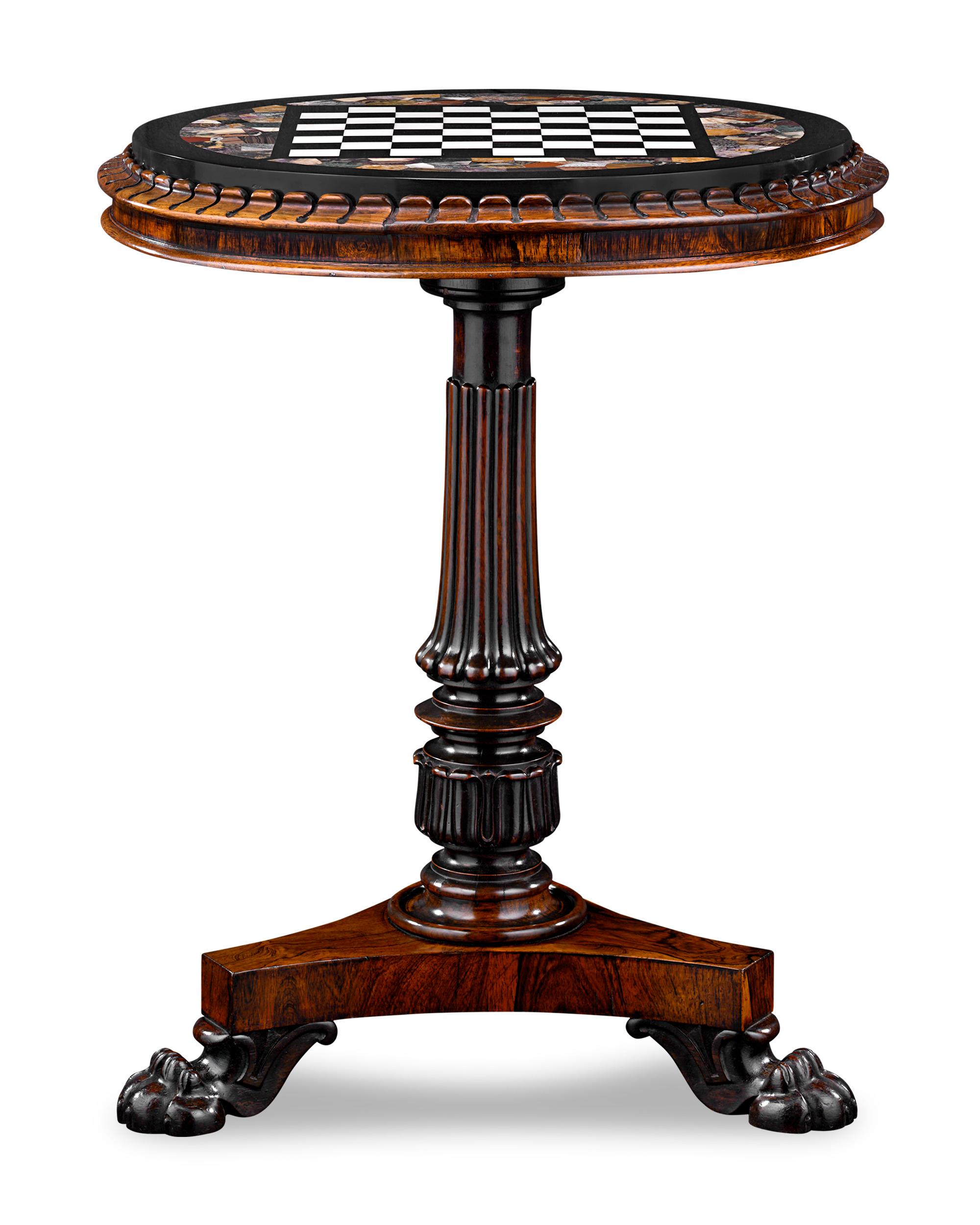 English Specimen Games Table Attributed to Gillows For Sale