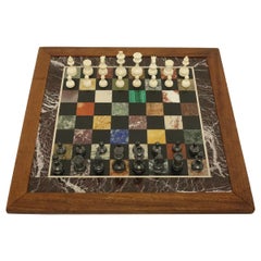 Specimen Marble Board Chess Set