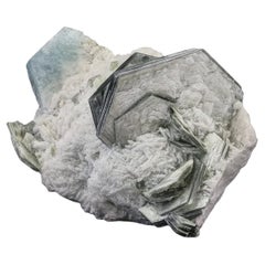 Specimen Of Muscovite Mica On Cleavelandite With Aquamarine From Afghanistan