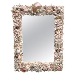Specimen Shell and Coral Encrusted Mirror Attributed to Anthony Redmile