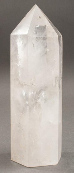 Specimen White Quartz Crystal Obelisk