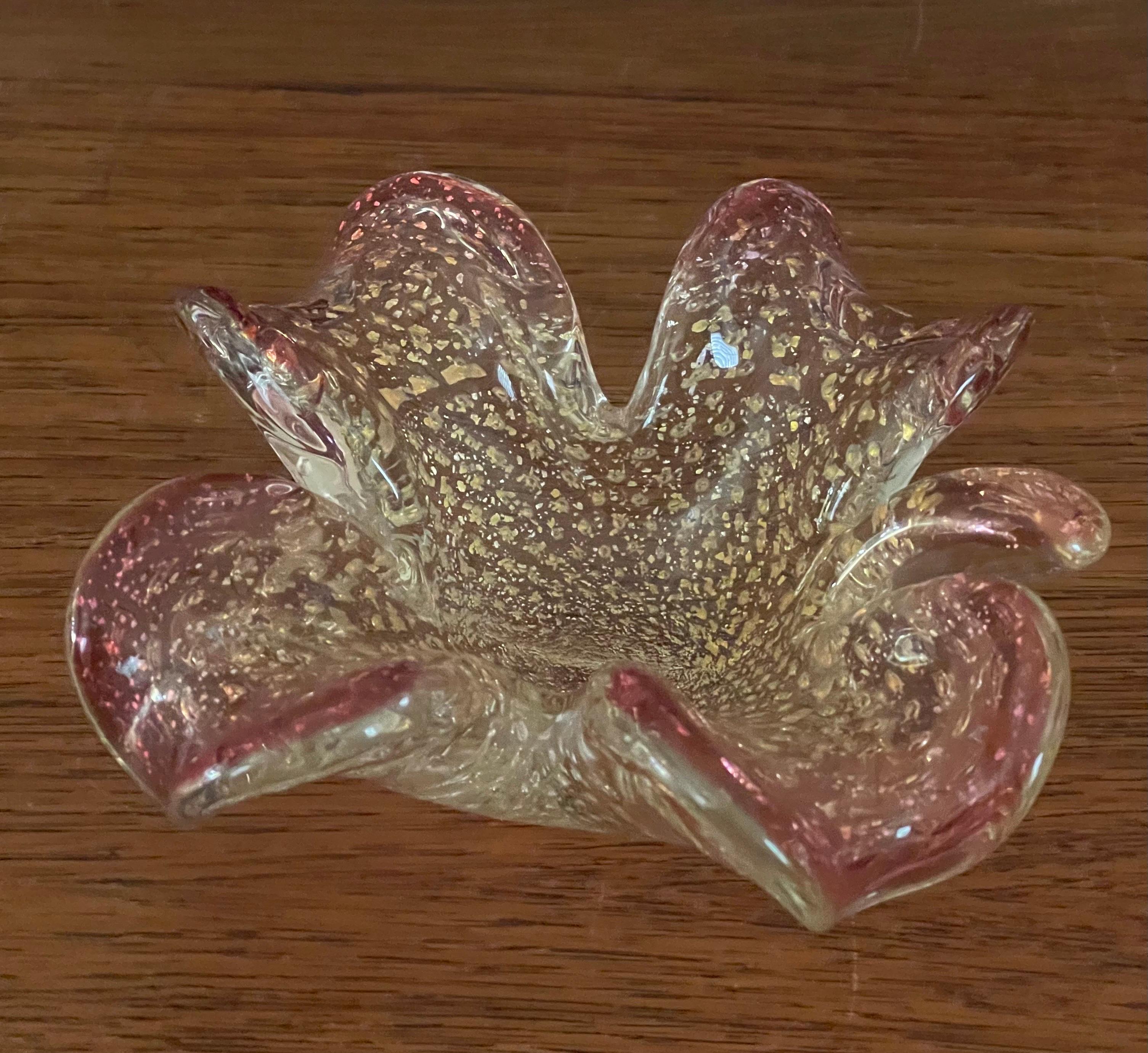 Schale / Aschenbecher aus Kunstglas von Muranoglas, Speckeled (Moderne der Mitte des Jahrhunderts) im Angebot