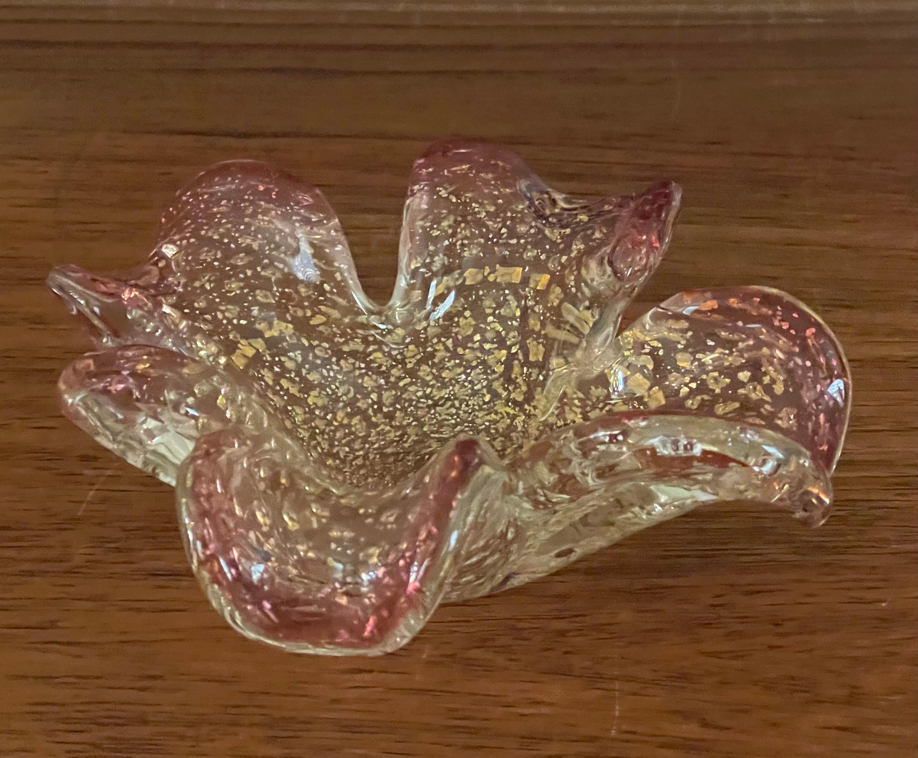 Schale / Aschenbecher aus Kunstglas von Muranoglas, Speckeled (20. Jahrhundert) im Angebot