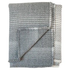 Speckle woven merino wool blanket in Slate Grey