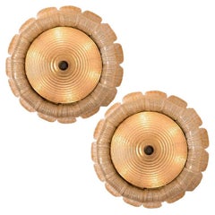 Lampada da incasso in vetro dorato trasparente Barovier & Toso, Italia