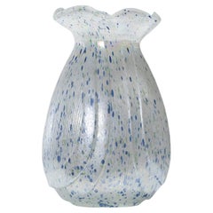 Vaso ovoidale in vetro maculato, anni '20