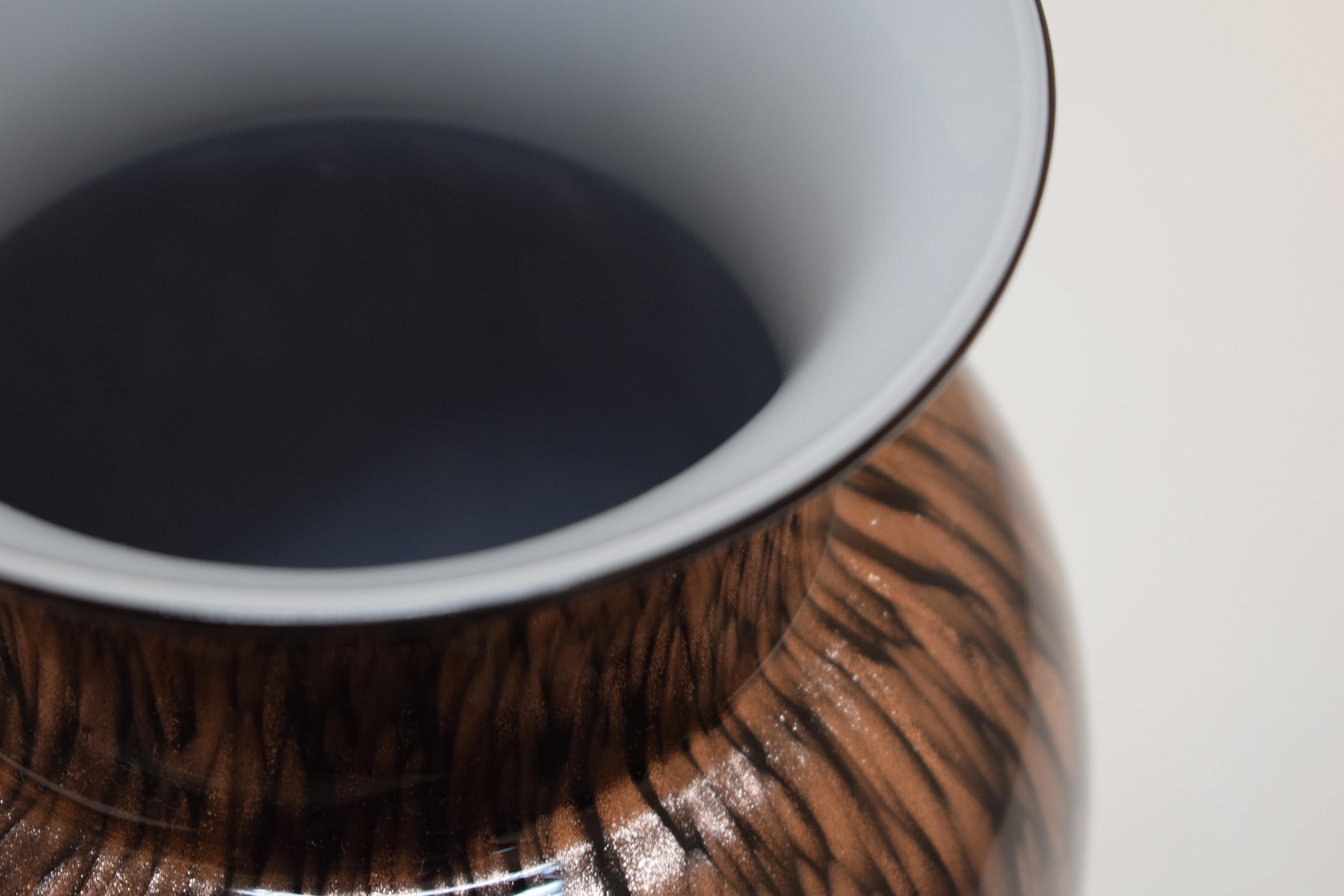 Vase aus gesprenkeltem Glas von VeArt Venezia, 1970er Jahre im Angebot 3