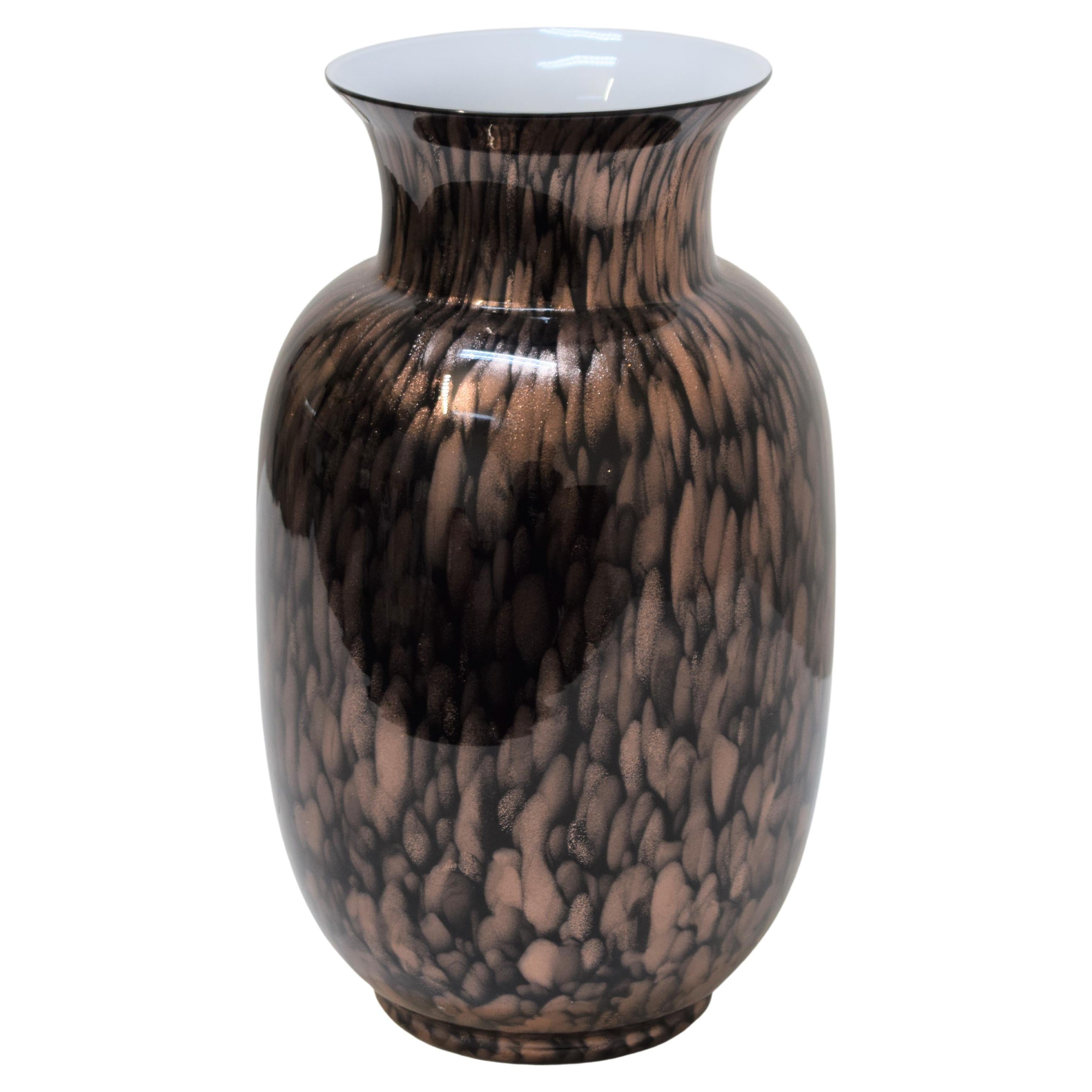 Speckled Glass Vase by VeArt Venezia, 1970s For Sale