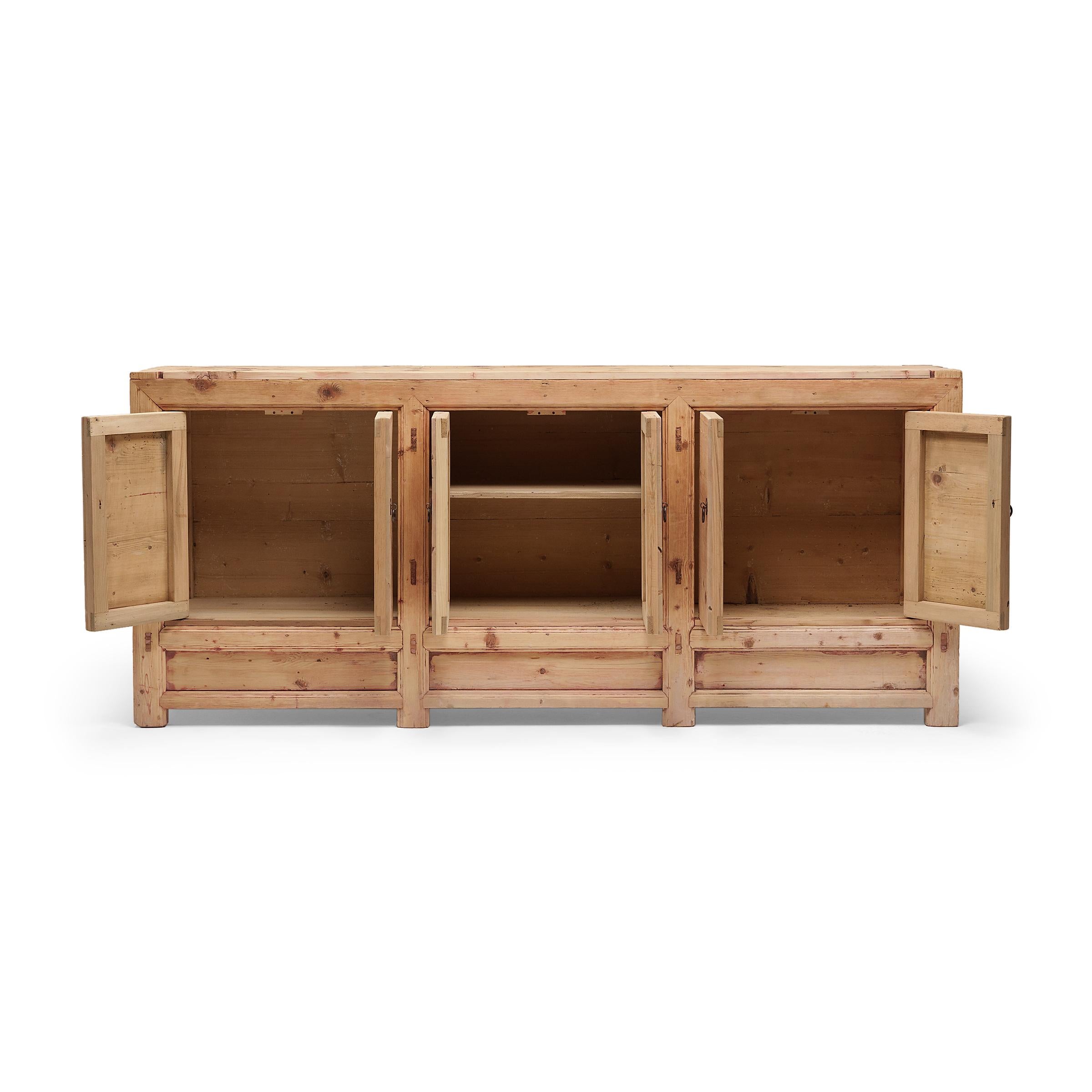 20th Century Speckled Pine Gobi Sideboard, c. 1900 For Sale