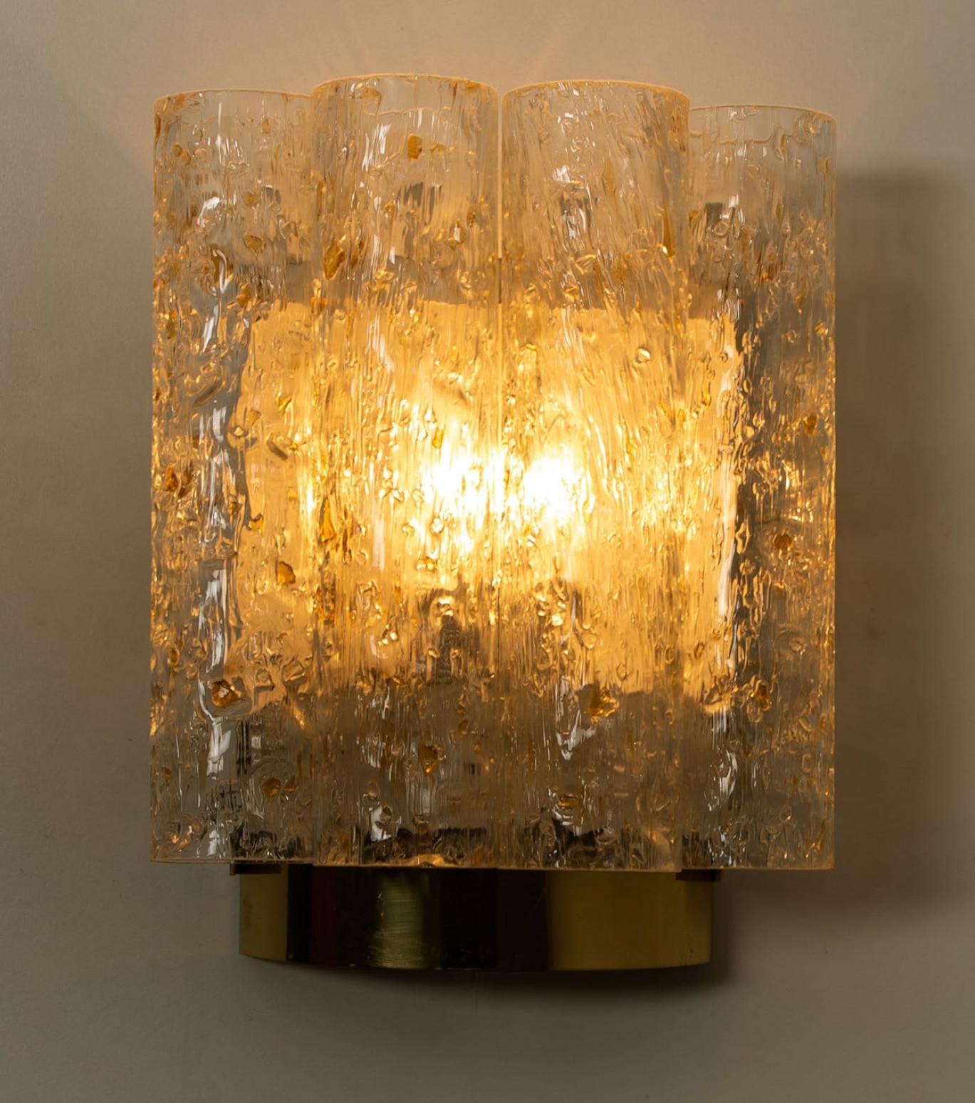 Lampade da parete a tubi maculati di Doria Leuchten, anni '60 in vendita 4