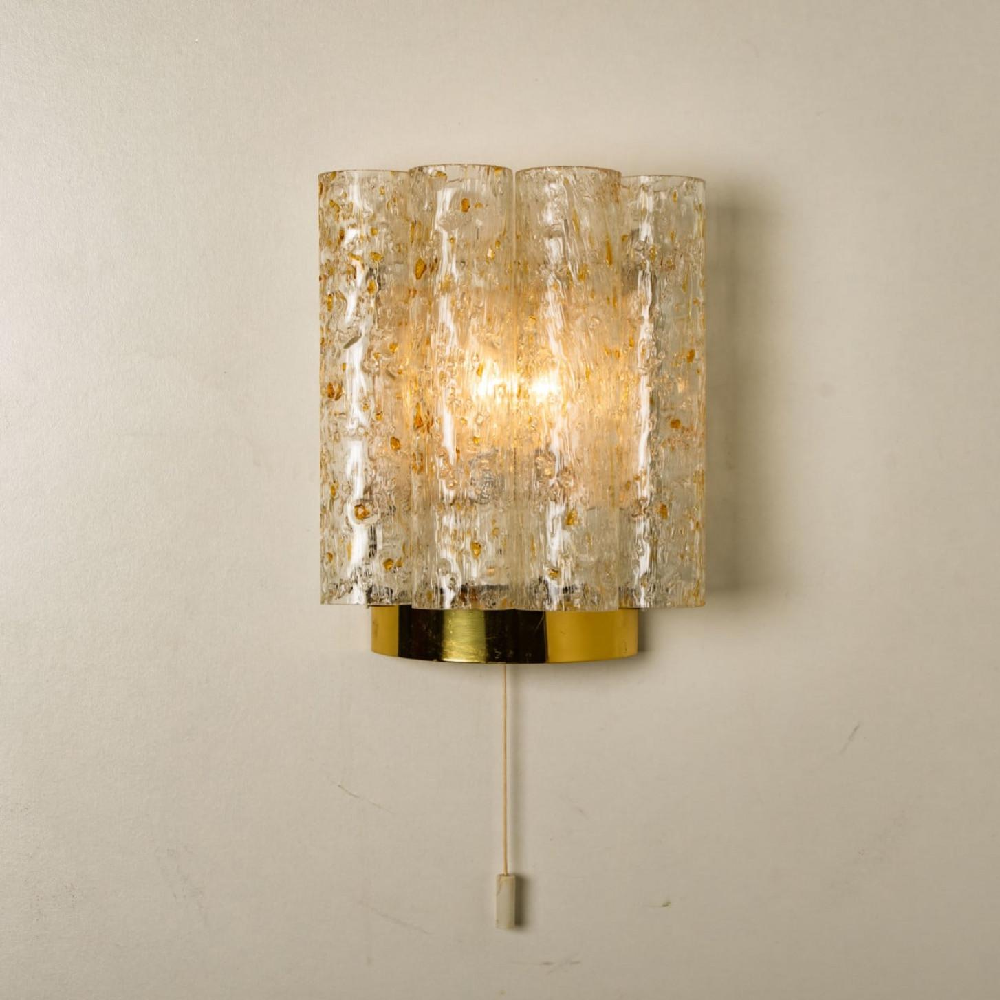 Lampade da parete a tubi maculati di Doria Leuchten, anni '60 in vendita 5